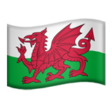 flagga: Wales (flaggor - DelfÃ¤ltet-Flag)