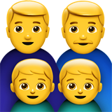 Family: Man, Man, Boy, Boy (Smileys & People - Family)