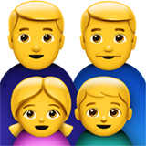 Family: Man, Man, Girl, Boy (Smileys & People - Family)
