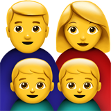 Family: Man, Woman, Boy, Boy (Smileys & People - Family)