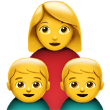 Family: Woman, Boy, Boy (Smileys & People - Family)