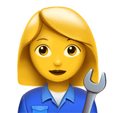 Woman Mechanic (Smileys & People - Person-Role)
