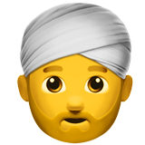 man med turban (Smileys & People - Person-Roll)