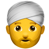 pessoa vestindo turbante (Smileys & Pessoas - Papel da Pessoa)