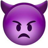 Angry Face With Horns (Smileys & People - Face-Fantasy)