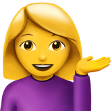 Person Tipping Hand (Smileys & People - Person-Gesture)