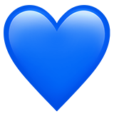 blaues Herz (Smileys & Menschen - Emotion)