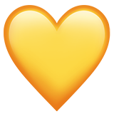 Yellow Heart (Smileys & People - Emotion)
