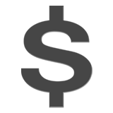Heavy Dollar Sign (Objects - Money)