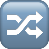 knop voor shuffle (Symbolen - Av-Symbol)