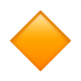 kleine orangefarbene Raute (Symbole - Geometrisch)