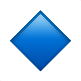 kleine blaue Raute (Symbole - Geometrisch)