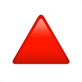 Red Triangle Pointed Up (Symbols - Geometric)