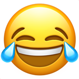 gezicht met tranen van vreugde (Smileys en mensen - Face-Positive)