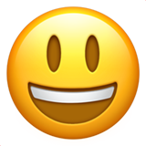 grijnzend gezicht met grote ogen (Smileys en mensen - Face-Positive)