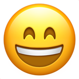 grijnzend gezicht met lachende ogen (Smileys en mensen - Face-Positive)