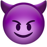 lachend gezicht met hoorns (Smileys en mensen - Face-Fantasy)