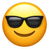 lächelndes Gesicht mit Sonnenbrille (Smileys & Menschen - Gesichtspositiv)