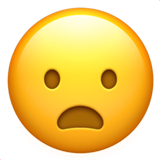 Frowning Face With Open Mouth (Smileys & People - Face-Negative)