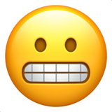 gezicht met grimas (Smileys en mensen - Face-Negative)