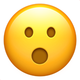 visage avec bouche ouverte (Smileys & Personnes - Visage neutre)