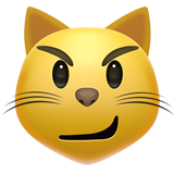 Cat Face With Wry Smile (Smileys & People - Cat-Face)