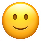 leicht lächelndes Gesicht (Smileys & Menschen - Gesichtspositiv)