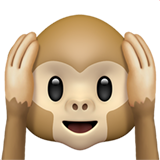 Hear-No-Evil Monkey (Smileys & People - Monkey-Face)