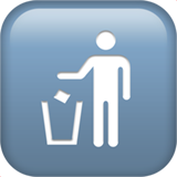 Litter In Bin Sign (Symbols - Transport-Sign)