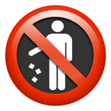 No Littering (Symbols - Warning)