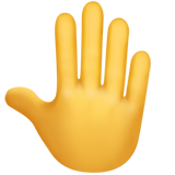 erhobene Hand von hinten (Smileys & Menschen - Karosserie)