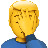 Person Facepalming (Smileys & People - Person-Gesture)