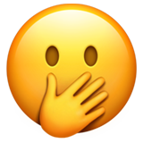 Face With Hand Over Mouth (Smileys & People - Face-Role)