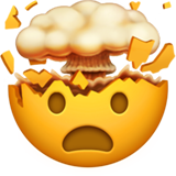 explodierender Kopf (Smileys & Menschen - Gesicht-Negativ)