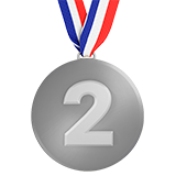 indondo yendawo yesibili (Imisebenzi - I-Award-Medal)