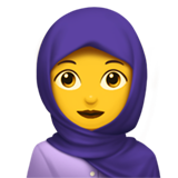 femme avec foulard (Smileys & Personnes - Personne-RÃ´le)