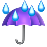 Umbrella With Rain Drops (Travel & Places - Sky & Weather)