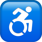 symbol wózka inwalidzkiego (Symbolika - Znak transportowy)