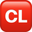 simbolis „CL“ Emoji (Apple)
