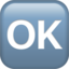 Ok Button Emoji (Apple)