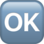 simbolis „OK“ Emoji (Apple)