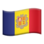 vlag: Andorra Emoji (Apple)