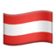 vlag: Oostenrijk Emoji (Apple)