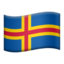 zászló: Åland-szigetek Emoji (Apple)