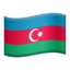 vlag: Azerbeidzjan Emoji (Apple)