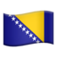 Flagge: Bosnien und Herzegowina Emoji (Apple)