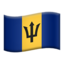 Flagge: Barbados Emoji (Apple)