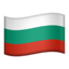 Flagge: Bulgarien Emoji (Apple)