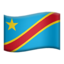 drapeau : Congo-Kinshasa Emoji (Apple)