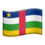 flagga: Centralafrikanska republiken Emoji (Apple)